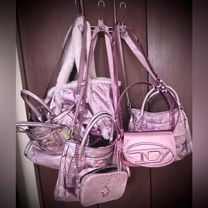 (Not for sale) my collection of metallic pink
Purses